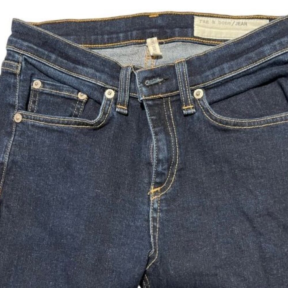 Rag & Bone Womens High Rise Skinny Jeans Size 28 Dark Wash Couleur Heritage - Picture 6 of 10